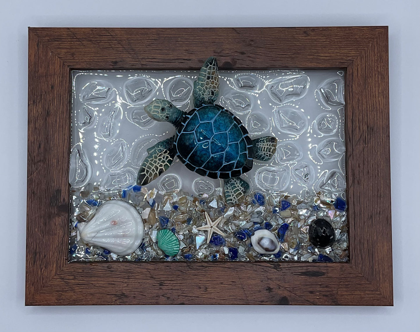 5x7 Blue Turtle Frame 028