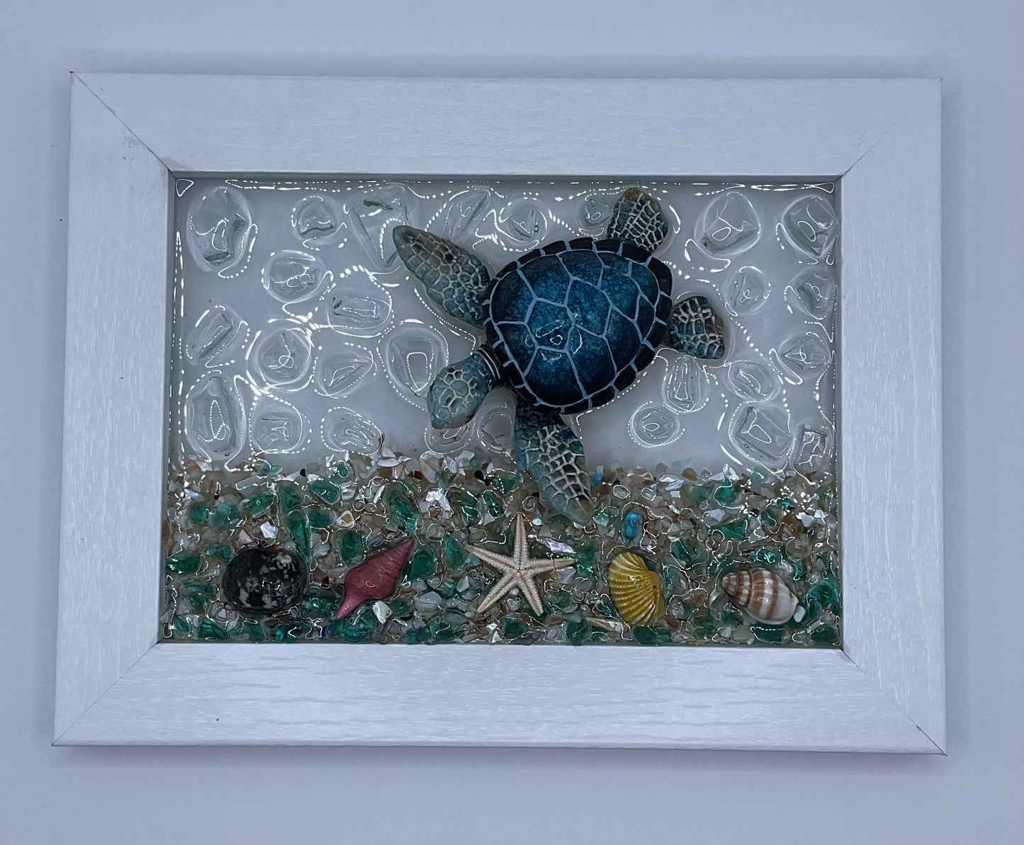 5x7 Blue Turtle Frame 023