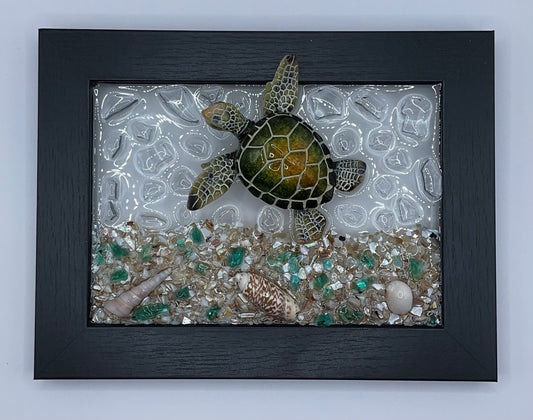 5x7 Green Turtle Frame 001
