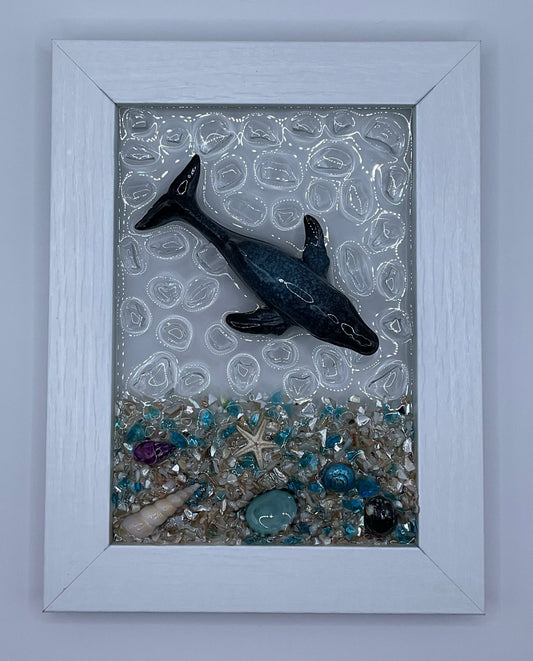 5x7 Blue Whale Frame 022