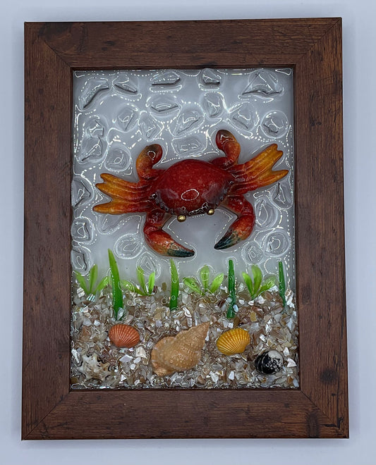 5x7 Red Crab Frame 007